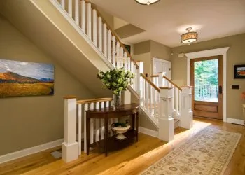 интересные варианты дизайна холла с лестницей в частном доме — освещаем подробно. дизайн холла в частном доме с лестницей. 9