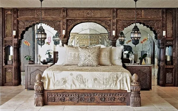 мебель в индийском стиле - кровать