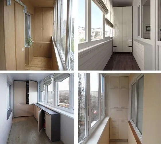 дизайн шкафа для балкона