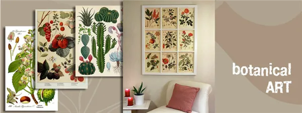 какие картины сейчас модно вешать в квартире. ботаническое искусство 