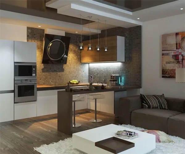 кухня-гостиная площадью 19 кв. м: правила дизайна интерьера, планировки и зонирование