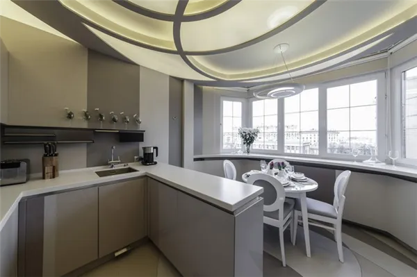 балкон, совмещенный с кухней — 100 фото идей дизайна. дизайн кухни с балконом. 23