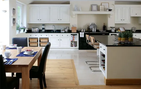 сочетание плитки и ламината на полу: идеи дизайна для прихожей и кухни. плитка и ламинат на кухне. 4