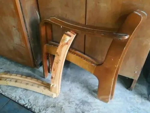 ремонт и перетяжка старого кресла своими руками. реставрация кресла своими руками. 8