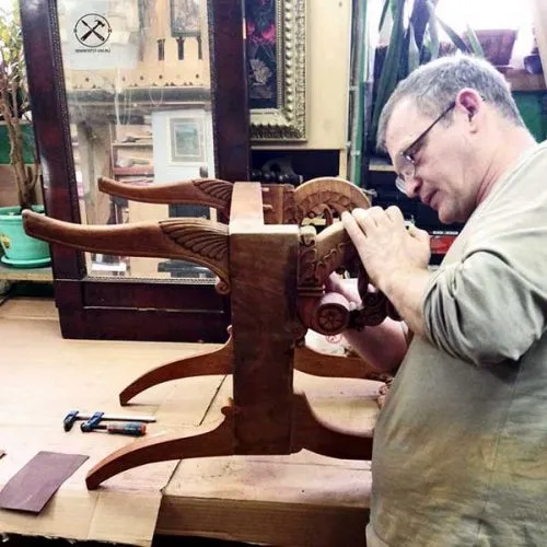 ремонт и перетяжка старого кресла своими руками. реставрация кресла своими руками. 4
