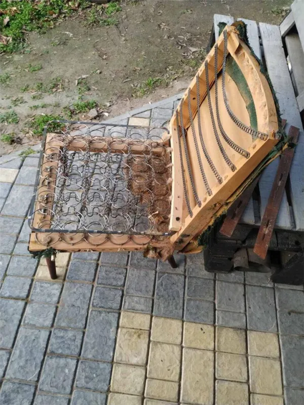 ремонт и перетяжка старого кресла своими руками. реставрация кресла своими руками. 35