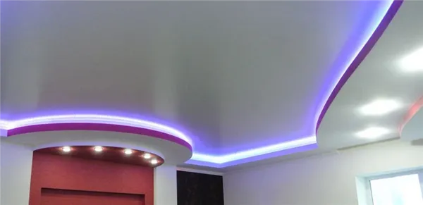 как сделать подсветку потолка с плинтусом для светодиодной ленты. потолочный плинтус с подсветкой. 19