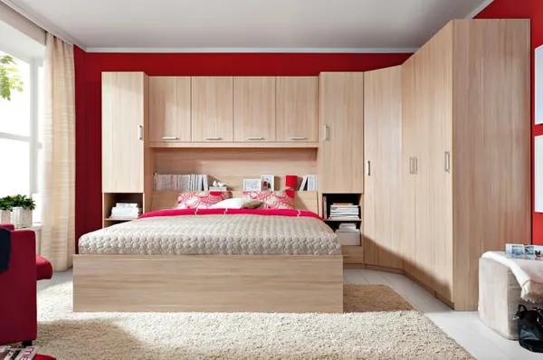 дизайн углового шкафа в спальне