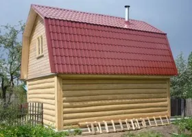 ломаная крыша для бани: технология строительства
