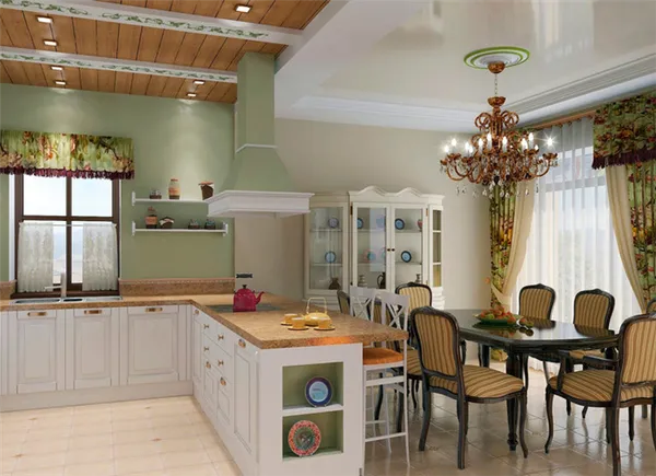 как оформить интерьер кухни-гостиной в стиле прованс. кухня гостиная в стиле прованс. 40