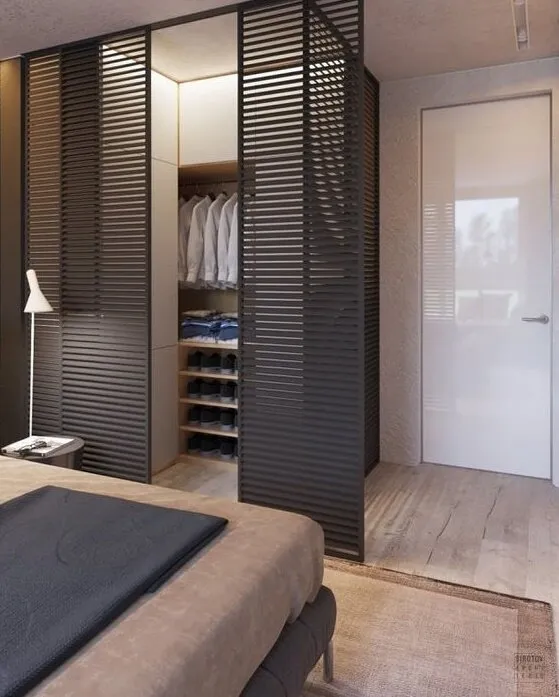 оптимальные размеры гардеробной в спальне, обзор возможных планировок с фото