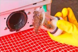 грязный фильтр стиральной машины