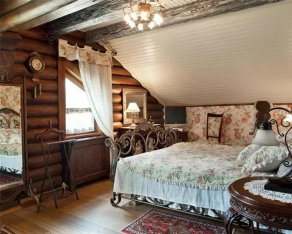 спальня в деревянном доме. спальня в деревянном доме. 17
