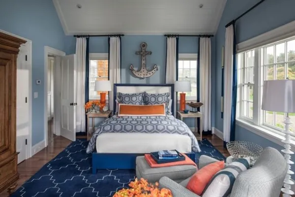 голубая спальня: советы по созданию неповторимого дизайна + фото лучших интерьеров