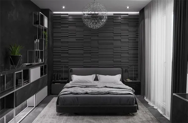 черная спальня – для неординарных натур