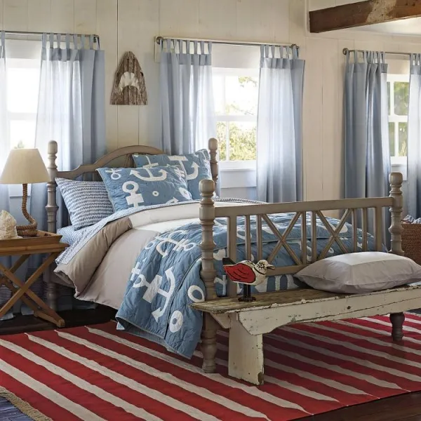 свежо и оригинально: как оформить спальню в морском стиле ( 89 фото). спальня в морском стиле. 8
