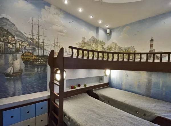 спальня в морском стиле