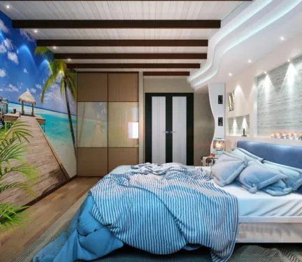 спальня в морском стиле + фото