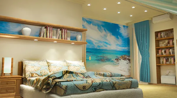 свежо и оригинально: как оформить спальню в морском стиле ( 89 фото). спальня в морском стиле. 3