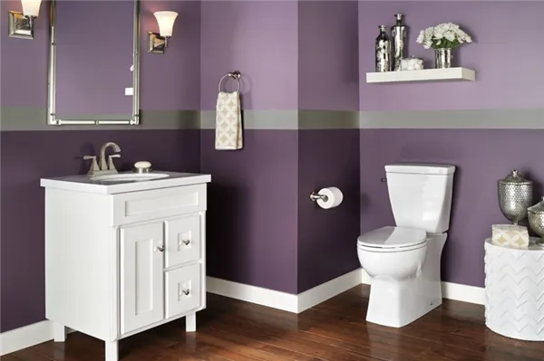 фиолетовая ванная