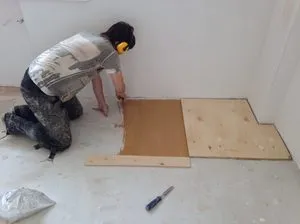 способ крепления фанеры на бетонный пол