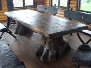 стол из массива дерева