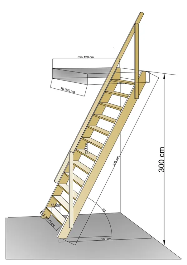 конструкция деревянной лестницы