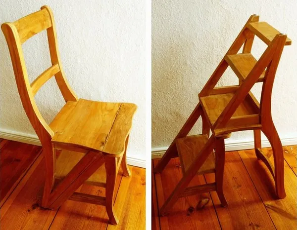 деревянный стул-стремянка
