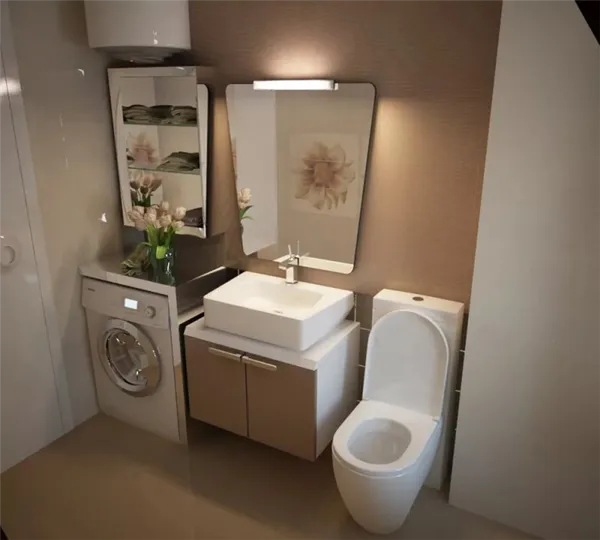 82 идеи из жизни, как оформить дизайн маленькой ванной комнаты (фото). маленькая ванная комната дизайн фото. 55