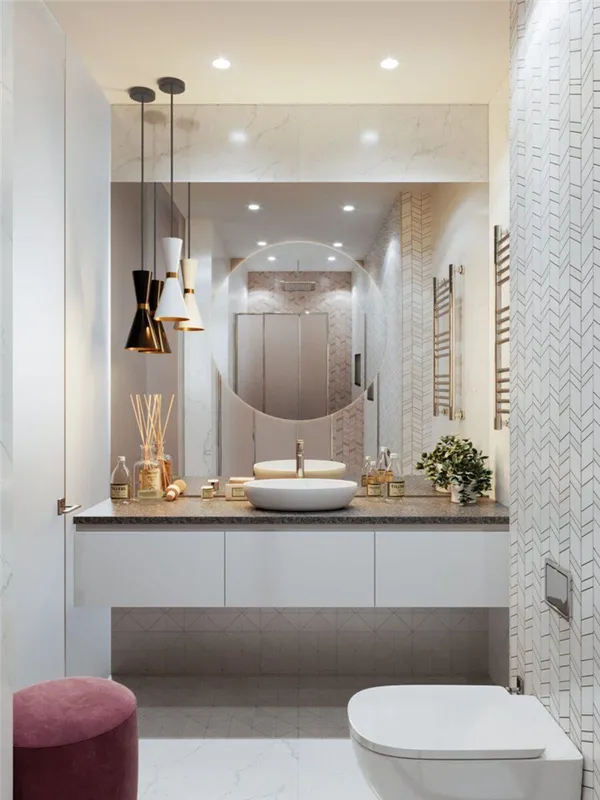60 идей интерьеров ванной комнаты совмещенной с туалетом. дизайн ванной комнаты совмещенной с туалетом. 7