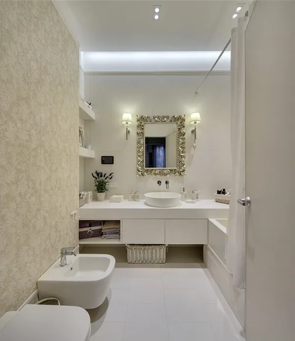 60 идей интерьеров ванной комнаты совмещенной с туалетом. дизайн ванной комнаты совмещенной с туалетом. 29