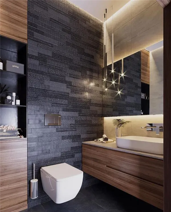 60 идей интерьеров ванной комнаты совмещенной с туалетом. дизайн ванной комнаты совмещенной с туалетом. 13