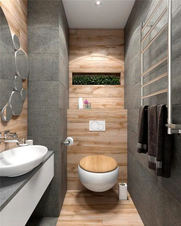 60 идей интерьеров ванной комнаты совмещенной с туалетом. дизайн ванной комнаты совмещенной с туалетом. 10