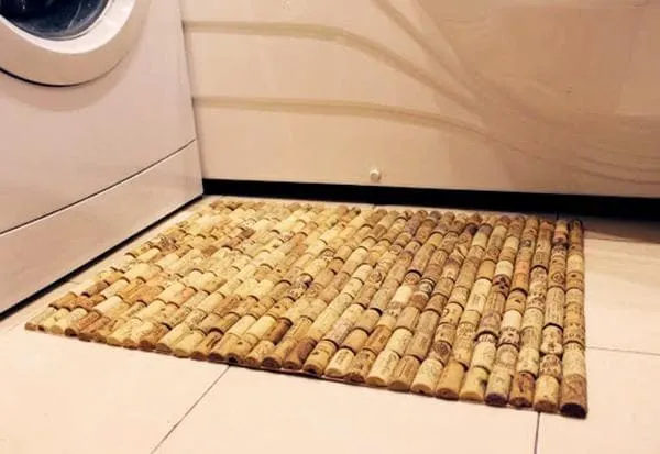 пробковый коврик в ванной