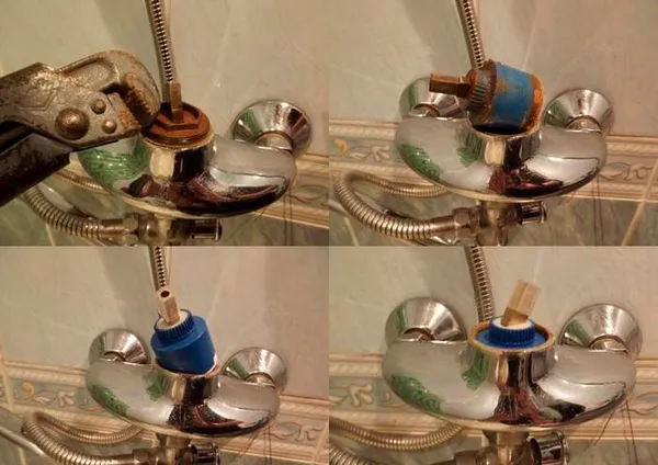 как отремонтировать смеситель для ванной с душем. ремонт смесителя в ванной своими руками. 2
