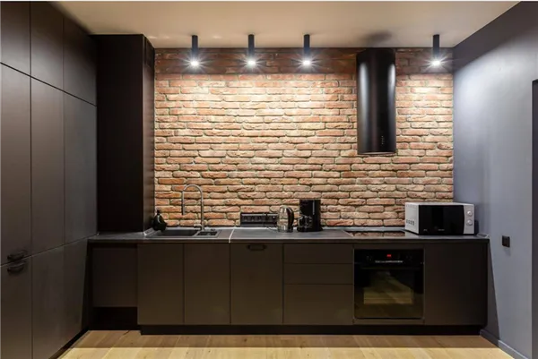 отделка стены на кухне. отделка стен на кухне. 4