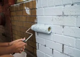 чем и как покрасить кирпич (кирпичную стену). как покрасить кирпичную стену. 2