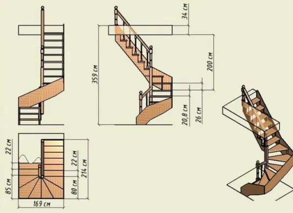 какими могут быть лестницы на второй этаж в деревянном доме: варианты конструкций и дизайна. лестница в деревянном доме на второй этаж. 10