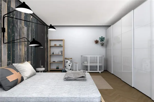 спальня и детская в одной комнате фото интерьер