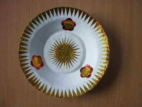 декоративные тарелки и посуда в технике папье-маше. тарелка из папье маше. 9