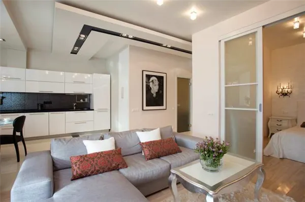 дизайн квартиры 35 кв. м. – фото, зонирование, идеи обустройства интерьера. дизайн однокомнатной квартиры 35. 43