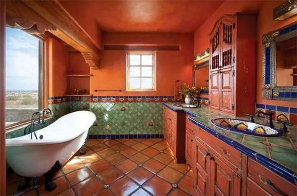 ванная в испанском стиле