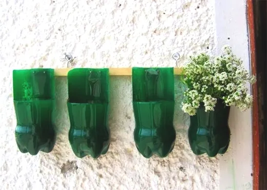 поделки из пластиковых бутылок для дачи и сада