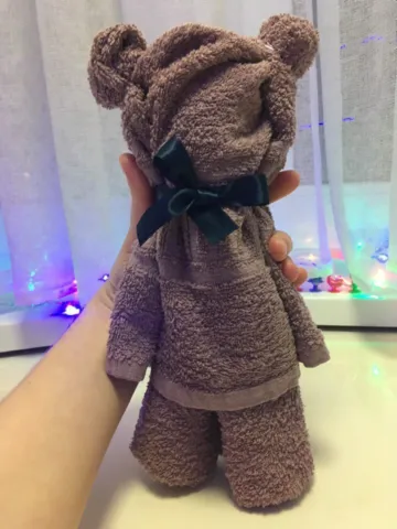 медведь из полотенца: как сделать своими руками, фото. как сделать мишку из полотенца. 10