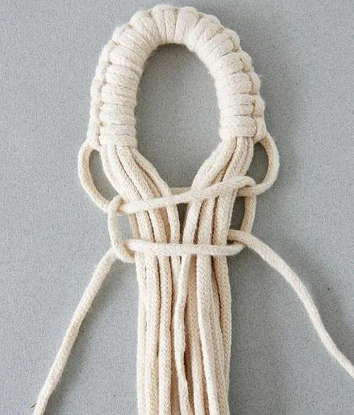 плетение крепежной петли