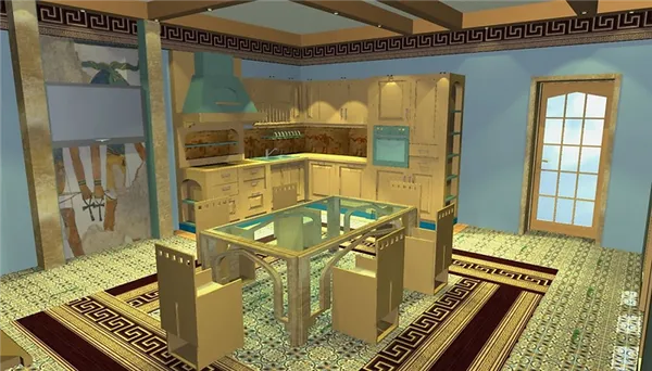 кухня в египетском стиле
