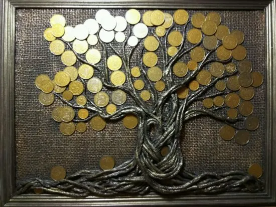 фен-шуй талисман на богатство – денежное дерево из монет или купюр. денежное дерево своими руками из монет. 4