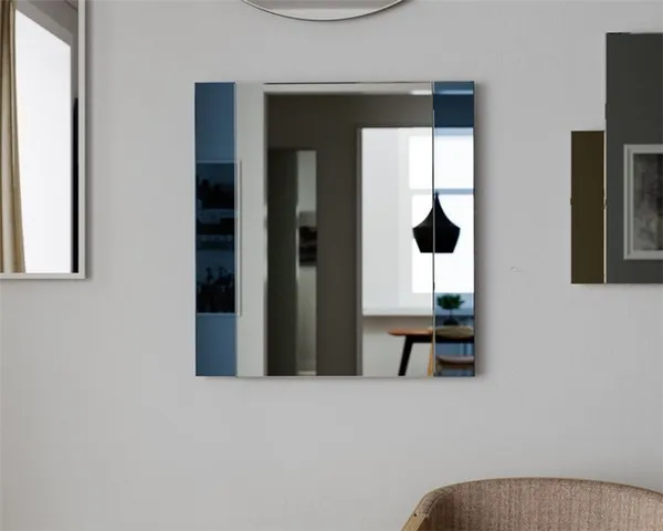 зеркальное панно на стену: обычное зеркало, плитка с фацетом, идеи, фото. зеркальное панно в интерьере. 3