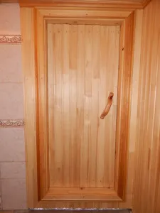 дверь в бане своими руками